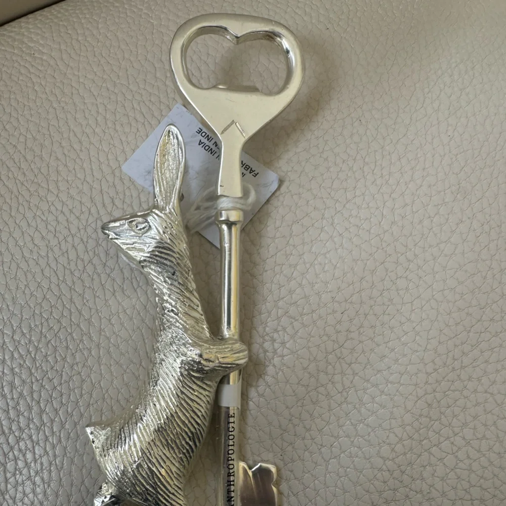 Bunny Bottle Opener by Anthropologie NWT Easter Rabbit Spring Heavy Weight CUTE!